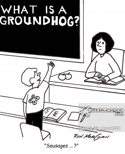 What is a groundhog? 'Sausages ... ?'